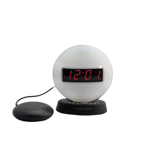 Sonic Halo Vibrating Alarm Glow Clock