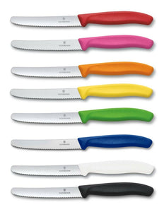 Victorinox 4.5 Inch Serrated Knife Round Tip All Colors