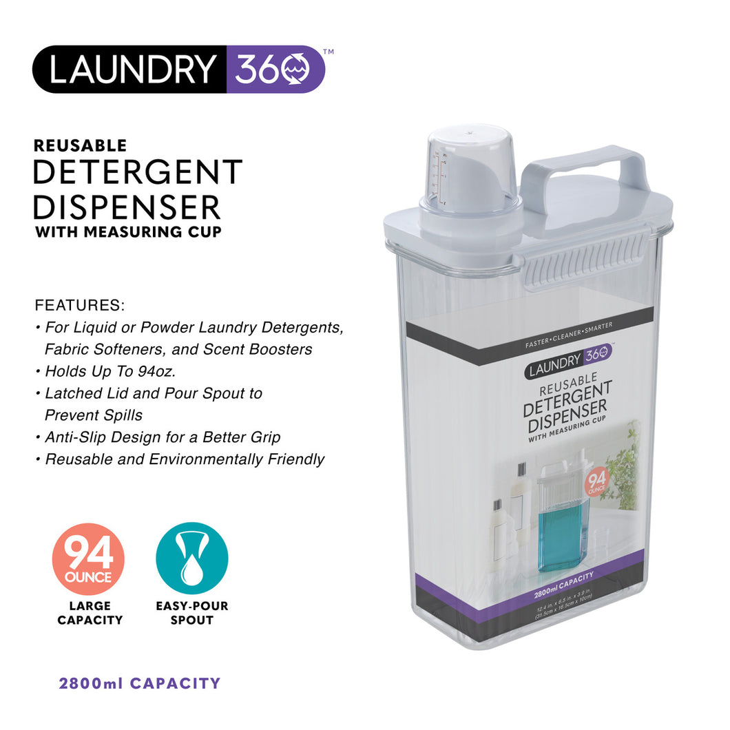 Reusable Detergent Dispenser With Measuring Cup - 94oz.