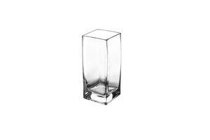 SQU4410 Square Clear Glass..4.00"x4.00"x10.00"H