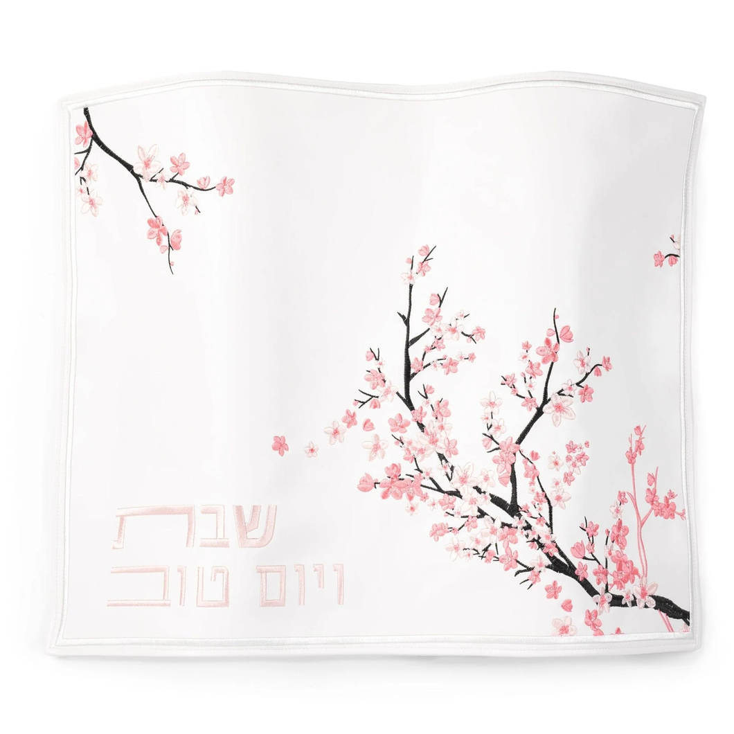 PU-CC-CB PU Leather Challah Cover - Cherry Blossom