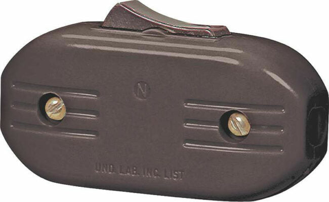 FEED THRU CORD SWITCH BROWN