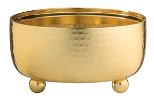 HG Decorizer Hammered Dip Container Holder Gold