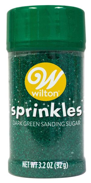 Wilton Dark Green Sanding Sugar, 3.2oz.