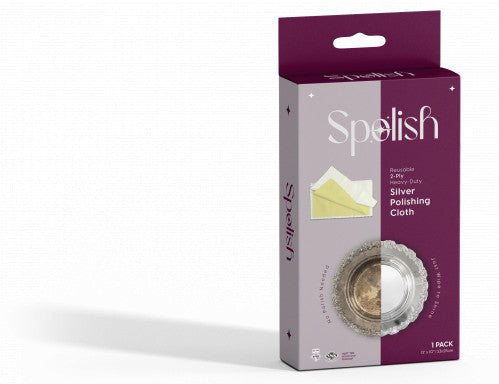 Reusable 2-Ply Heavy Duty Silver Polishing Cloth