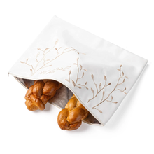 Load image into Gallery viewer, PU-CP-EML-GO LEAF EMBROIDERED CHALLAH POUCH Gold
