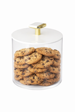 Load image into Gallery viewer, TAJ Designs Gold Knob Cookie Jar Small
