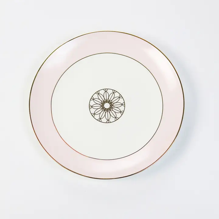 OH-JEWEL-B2 Blush Jewel Salad Plate - Set of 4