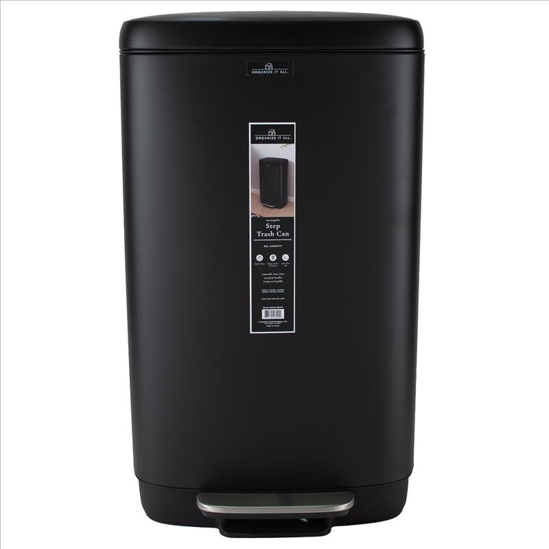 Stainless Steel Step Trash Can Soft Close w. Inner Bucket - Fingerprint Proof -30LT