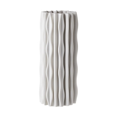 722013 Ceramic Vase White Dia 5