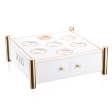 Load image into Gallery viewer, PE-SP-3-GO 3 LEVEL KEARAH (SEDER PLATE) / MATZAH BOX
