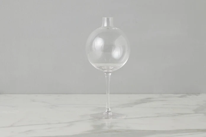 GLB104EC9 Clear Wine Glass Vase, Medium
