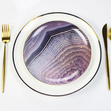 Load image into Gallery viewer, OH-PINK-1 Amethyst Agate Salad Plate - Set of 4
