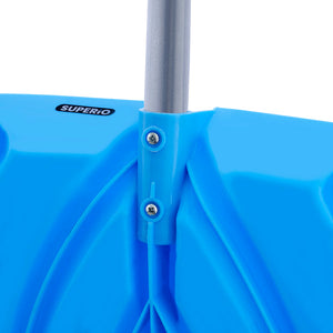 18" Snow Shovel Blue with Metal Handle