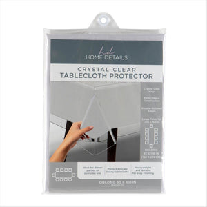 PremiumSuper Clear Table Cloth DPC 60x108 Oblong W. Overlock