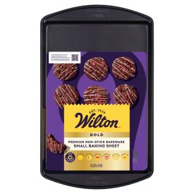 Wilton Gold Non-Stick Bakeware Small Baking Sheet, 13.25x9.25 Inch