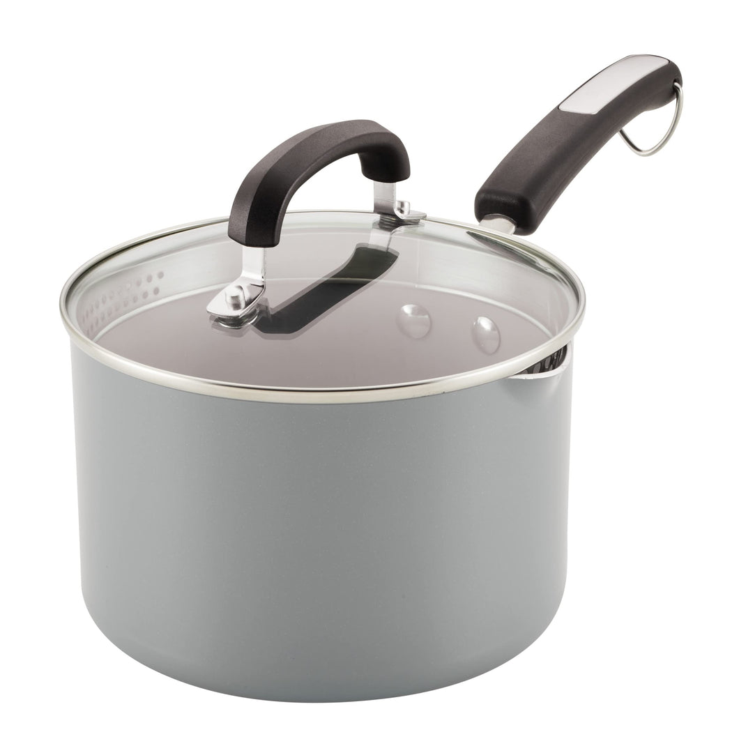 13465 3 QT. COVERED STRAINING SAUCEPAN