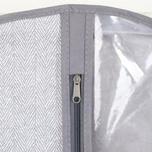 Load image into Gallery viewer, DRESS BAG HERRINGBONE GREY
