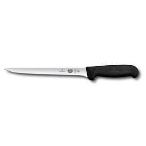 Victorinox - Fibrox, Filleting Knife, Straight Flexible Blade, Black, 8"