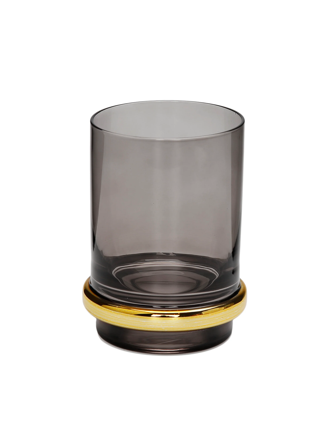 CTG3555 Tumblers Tinted Black with Gold Base