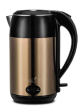 Load image into Gallery viewer, 1.9Qt (1.8L) Black-Brushed Bronze 120V  Weekday/Shabbat Electric KumKum Kettle
