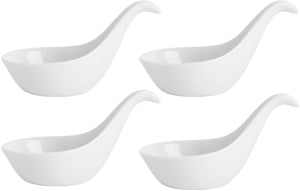 15230 SET 4 4"L SPOON 1 OZ SHAPE MINI TASTER SET