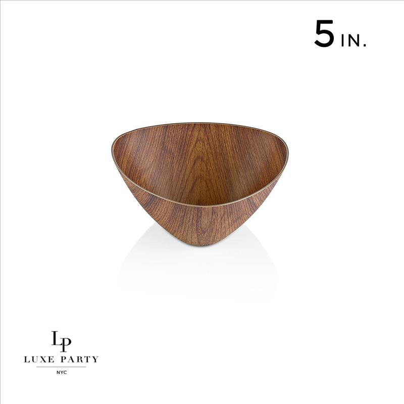 Small Triangle Bowl -5inch- Mahogany