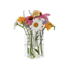 Load image into Gallery viewer, 55042 Set of 9 Connected Tube Flower Vase / Arranger in Gift Box - Glass
