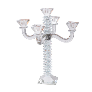 J-CSCD5-CLR Clear Candelabra 5 Holder