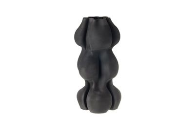 722020 Ceramic Vase Black Dia 6.5
