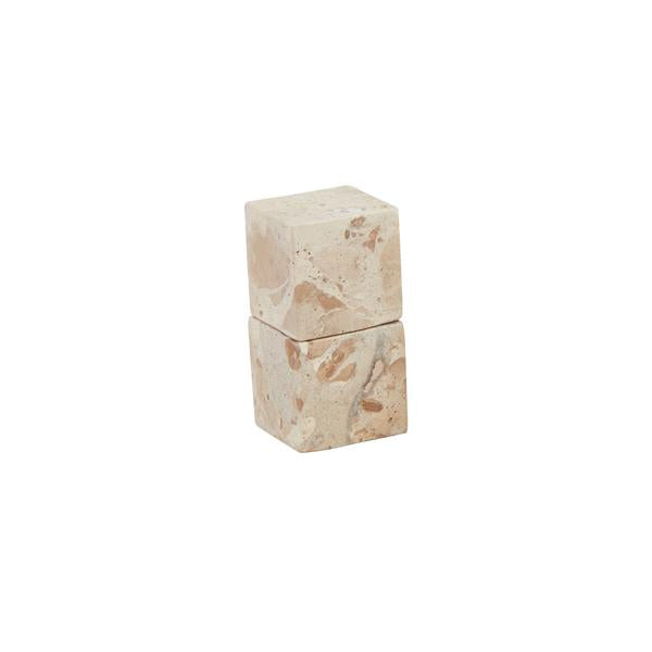 40250187T Taupe Marble Salt And Pepper Set