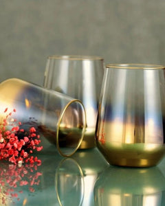 GTG4460 Tumblers with Gold Ombre Design