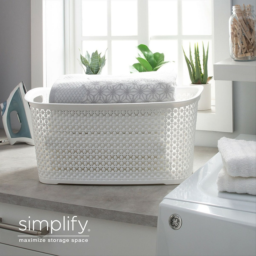 Pearl Laundry Bin 35LT White