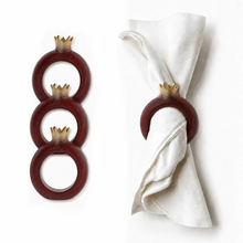 Load image into Gallery viewer, Resin Pomegranate Napkin Rings
