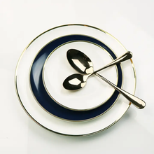 Load image into Gallery viewer, OH-GOLD-NW-6 Narrow Gold Rim Plates - Set of 4
