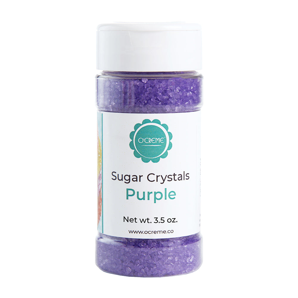 O'crème Sugar Crystals (CON AA) Purple, 3.5 oz.
