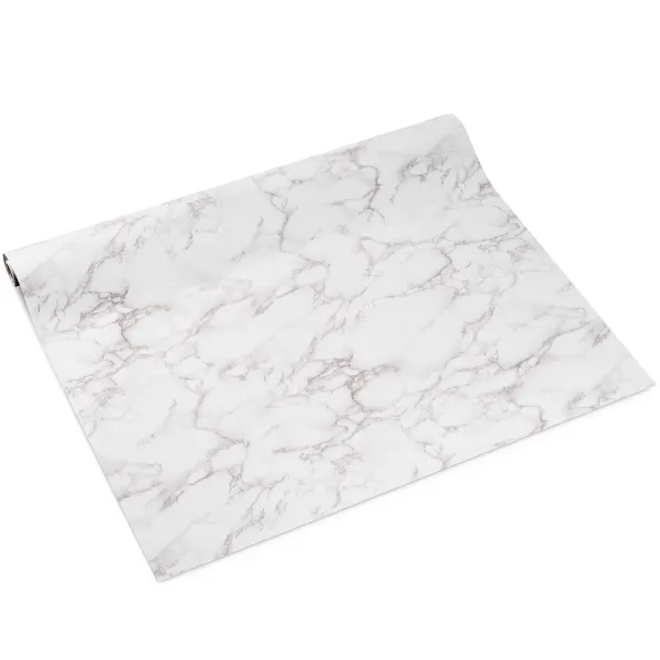 Kosher For Pasech Peel & Stick White Marble Counter top Liner Size: 26.5