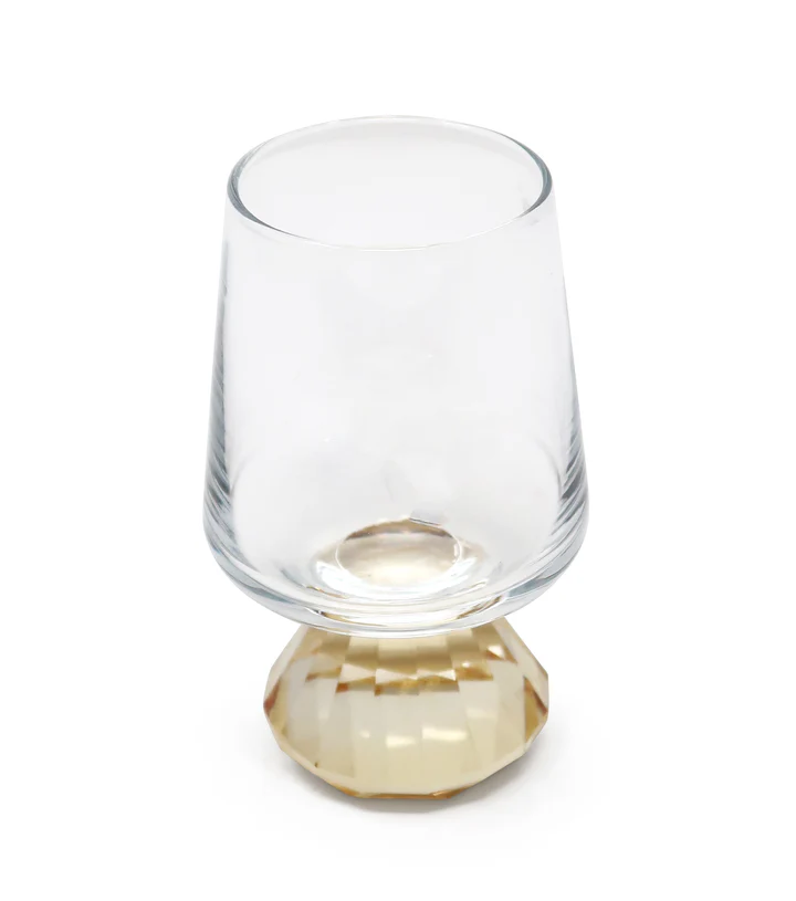 VLG5112 Set of 6 Shot Glasses with Amber Crystal Base