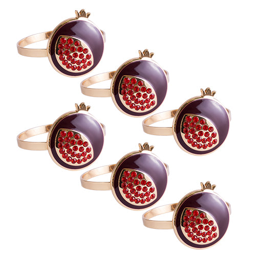 UK80654 Set of 6 Napking Holders Rings