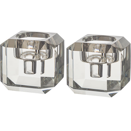 UK41492 Crystal Candlesticks 7 cm