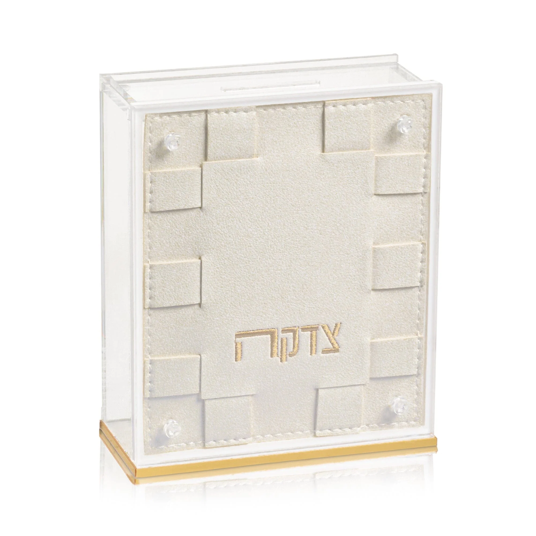 TZB-WO-W Woven Tzedakah Box