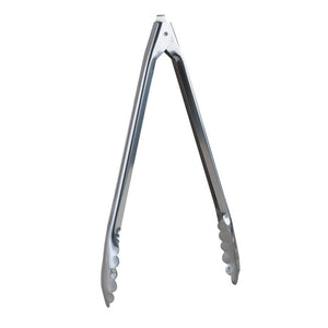 HIC Kitchen Spring Locking Kitchen Cooking Serving Tong, 12in