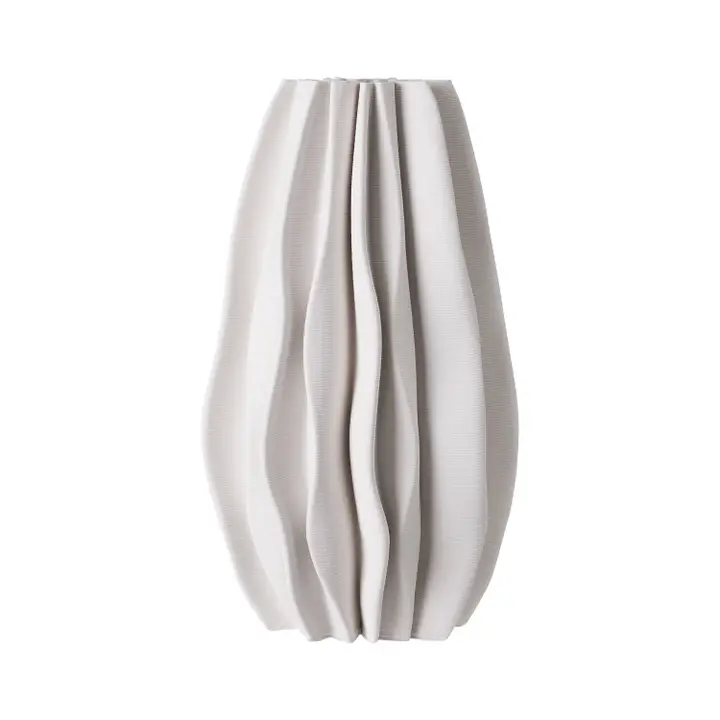 722007 Ceramic Vase White Dia 6
