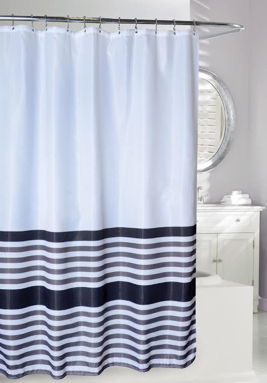 MODA Bridge Stripe Shower Curtain