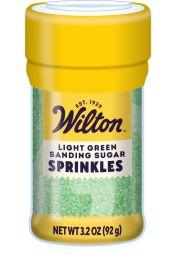 Wilton Light Green Sanding Sugar, 3.2oz.