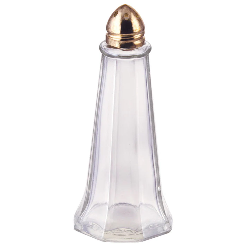 Tower Salt and Pepper Shaker, Gold