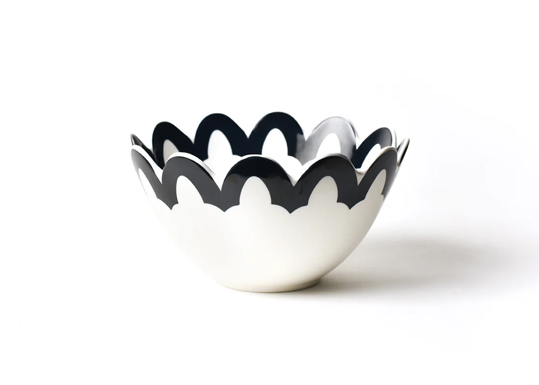 AB-9SCB-BK Arabesque Scallop 9 Bowl Black