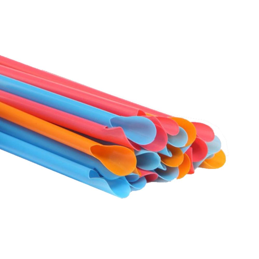 20 Colorful Disposable Smoothie Straws