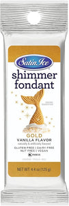 Gold Shimmer Vanilla Fondant - 4.4oz - Packet