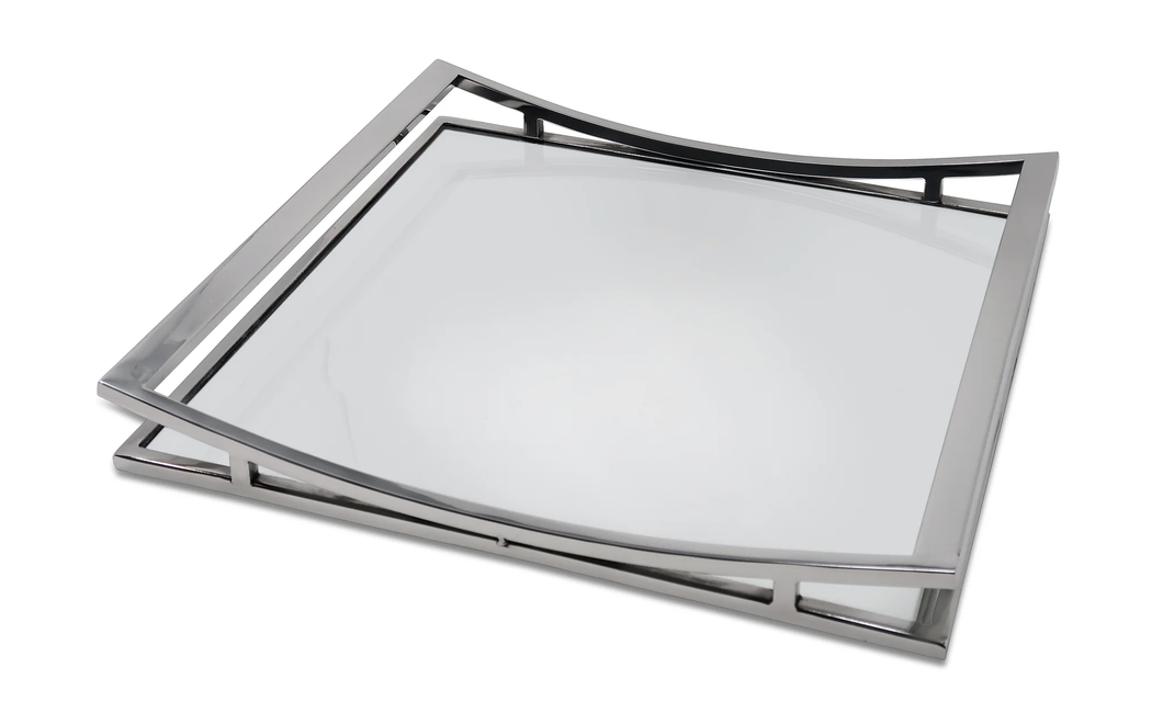 MT4623 Square Mirror Tray Silver - 15.75